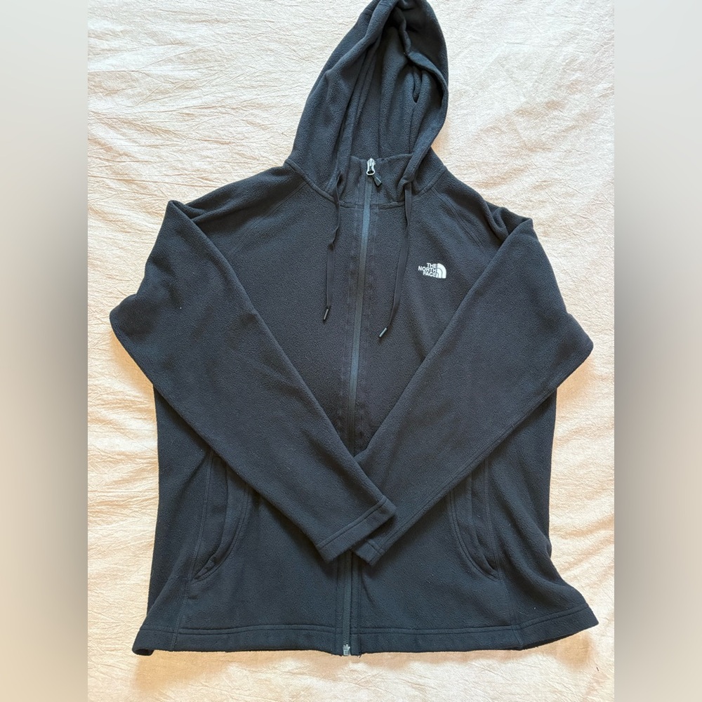 North Face full-zip fleece hoodie